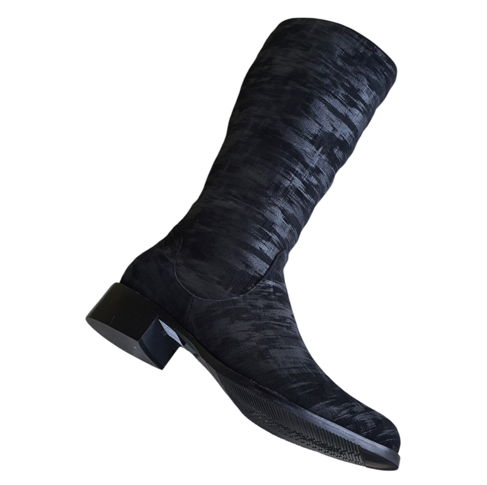 206-30 Camoscio graffiato nero